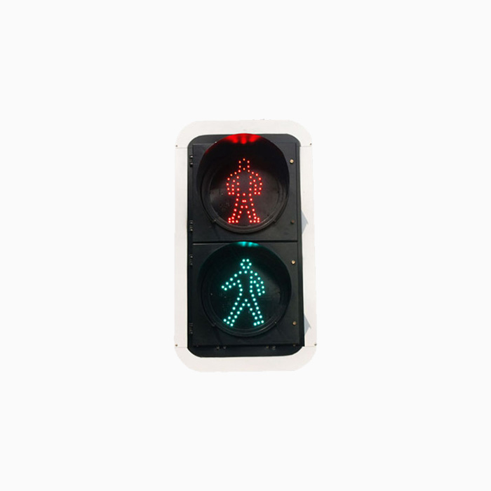 双联人行横道交通信号灯